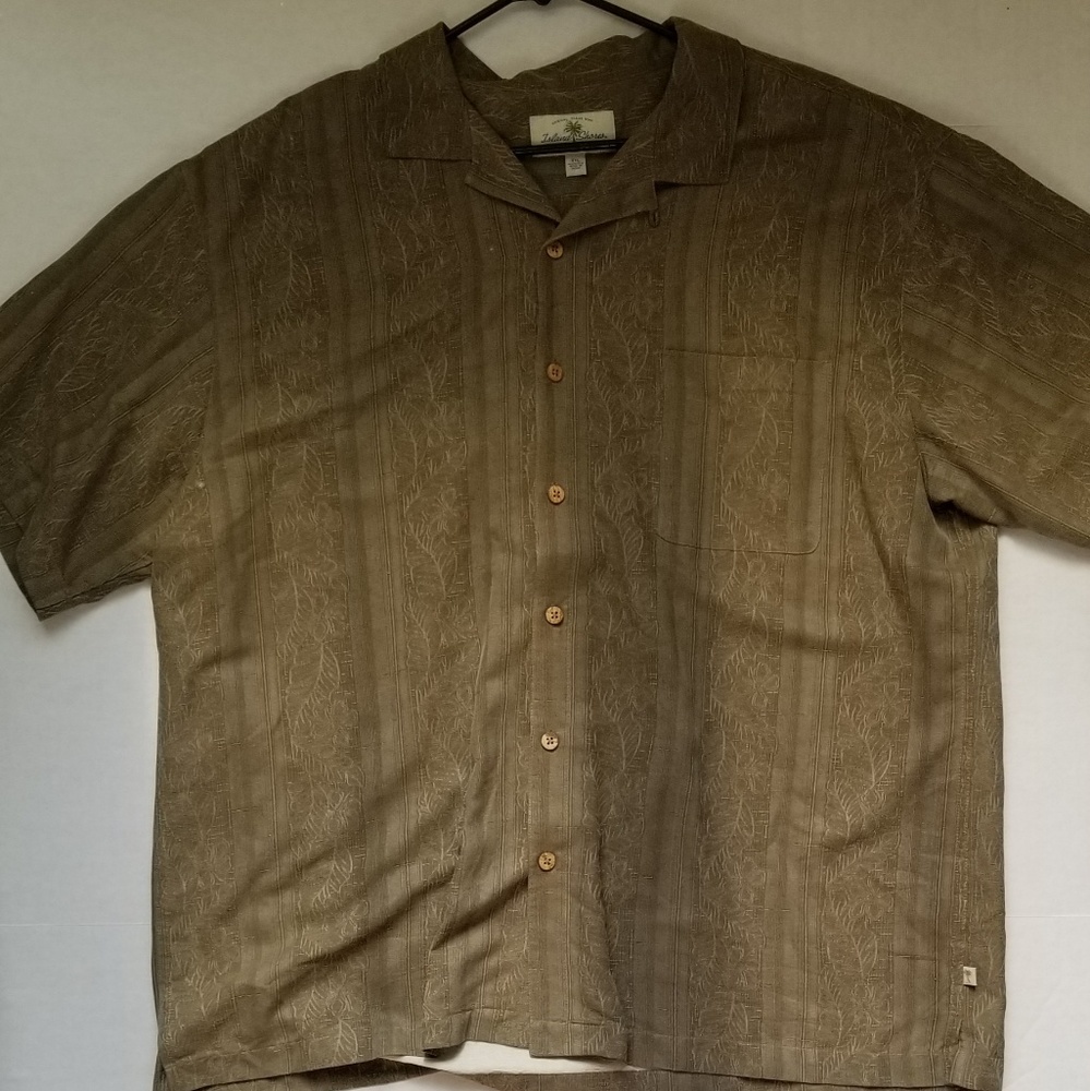 Island shores mens XXL tropical Hawaiian shirt